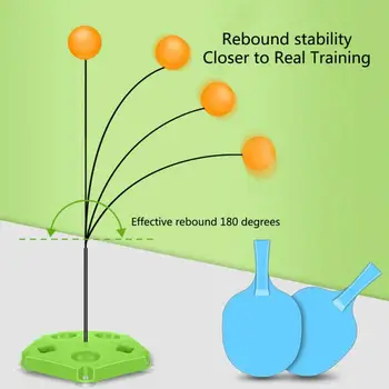 

Table Tennis Trainer Equipment Rebound Robot Tennis Rebound Trainer Fixed indoor Trainer Ping Pong Balls for Family