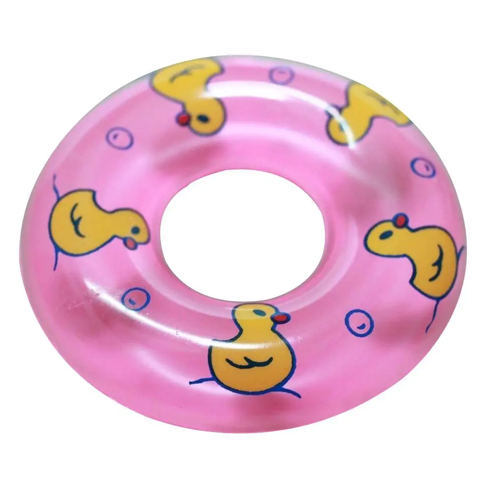 GloryStar 2 Pcs Baby Bath Toy Inflatable Swim Ring Toy Plastic Mini Swim Circle Gift for 3