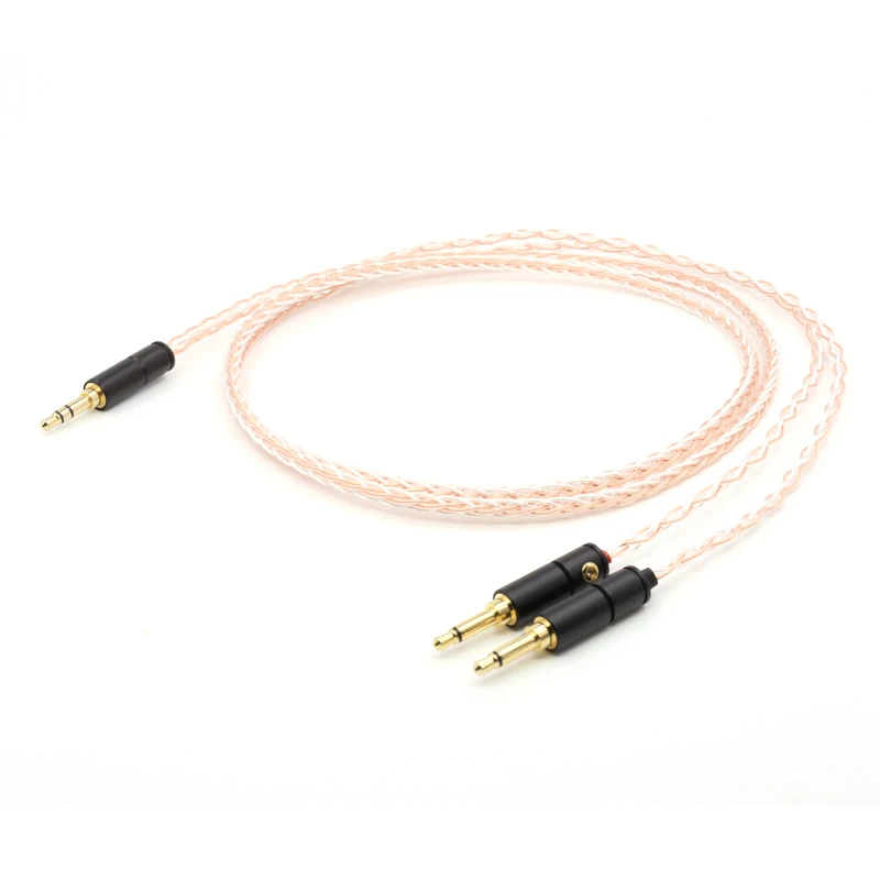 Бесплатная доставка moonsaudio 5N OFC меди обновления аудио наушники провода кабель наушников для гарнитуры HD700