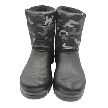 Мужские ботинки Повседневные зимние ботинки для Мужская обувь Плюшевые Водонепроницаемый на нескользящей подошве в стиле милитари зимняя обувь брендовые размера плюс 40-45