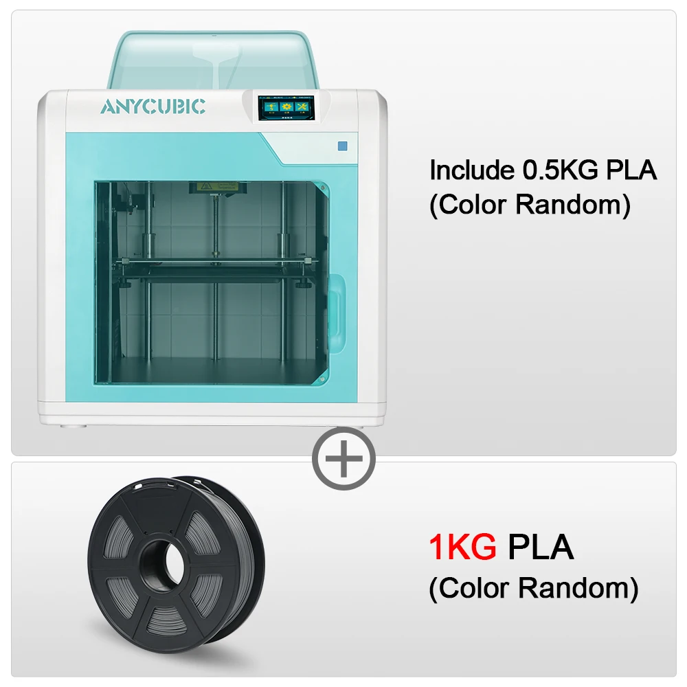 ANYCUBIC 3d принтер 4Max Pro модульный дизайн высокой точности размера плюс Настольный Impresora 3d принтер Diy комплект с автоотключением - Цвет: 4MAXPro whiteAdd1Kg