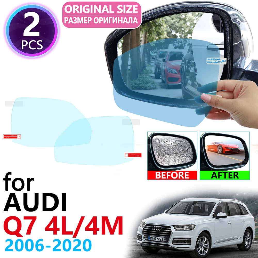 Для Audi Q7 4L 4M 2006 ~ 2020 полное покрытие для зеркала заднего вида противотуманные