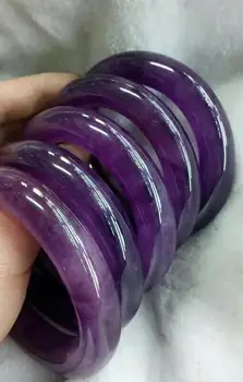 

57-58 (Grade A) 100% Natural Violet Jadeite JADE Bracelet Bangle