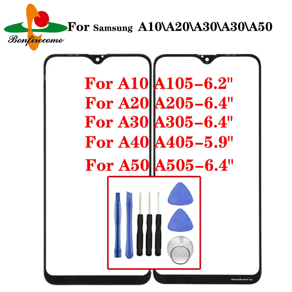 Для Samsung Galaxy A10 A20 A30 A40 A50 A105 A205 A305 A405 A505 Передняя Сенсорная панель ЖК-дисплей Стекло