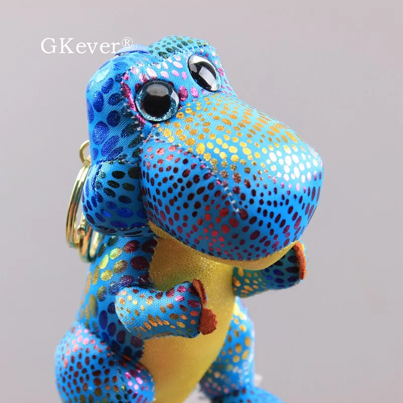 15cm Blue Dinosaur Keychain Dinosaur Plush Toys Doll Cute Lovely Mini Keychain 10cm Women Kids Birthday Christmas Gift