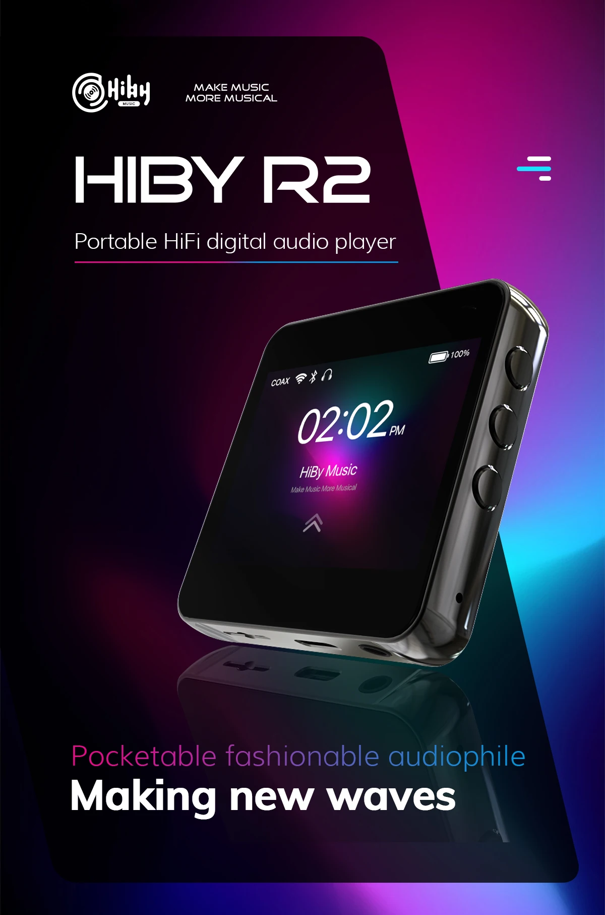 Hiby R2 Mp3 Music Player Tidal Mqa Network 5.0
