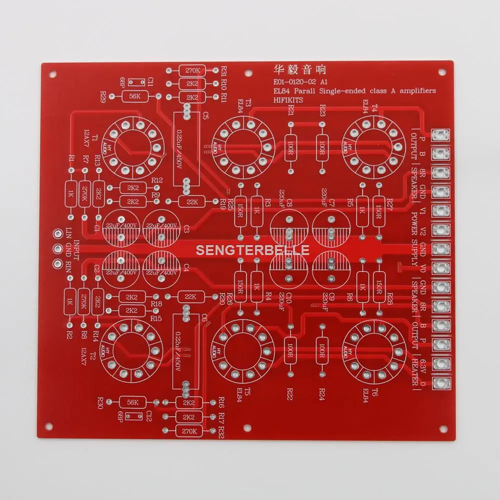

Hifi EL84 Parallel Single-Ended Class A Tube Amplifier PCB With PSU Board PCB