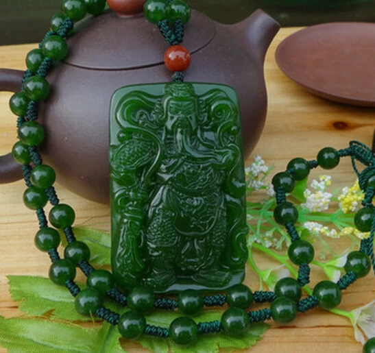 DYY 1117+++Hetian jade pendant Wu Guan God | Украшения и аксессуары