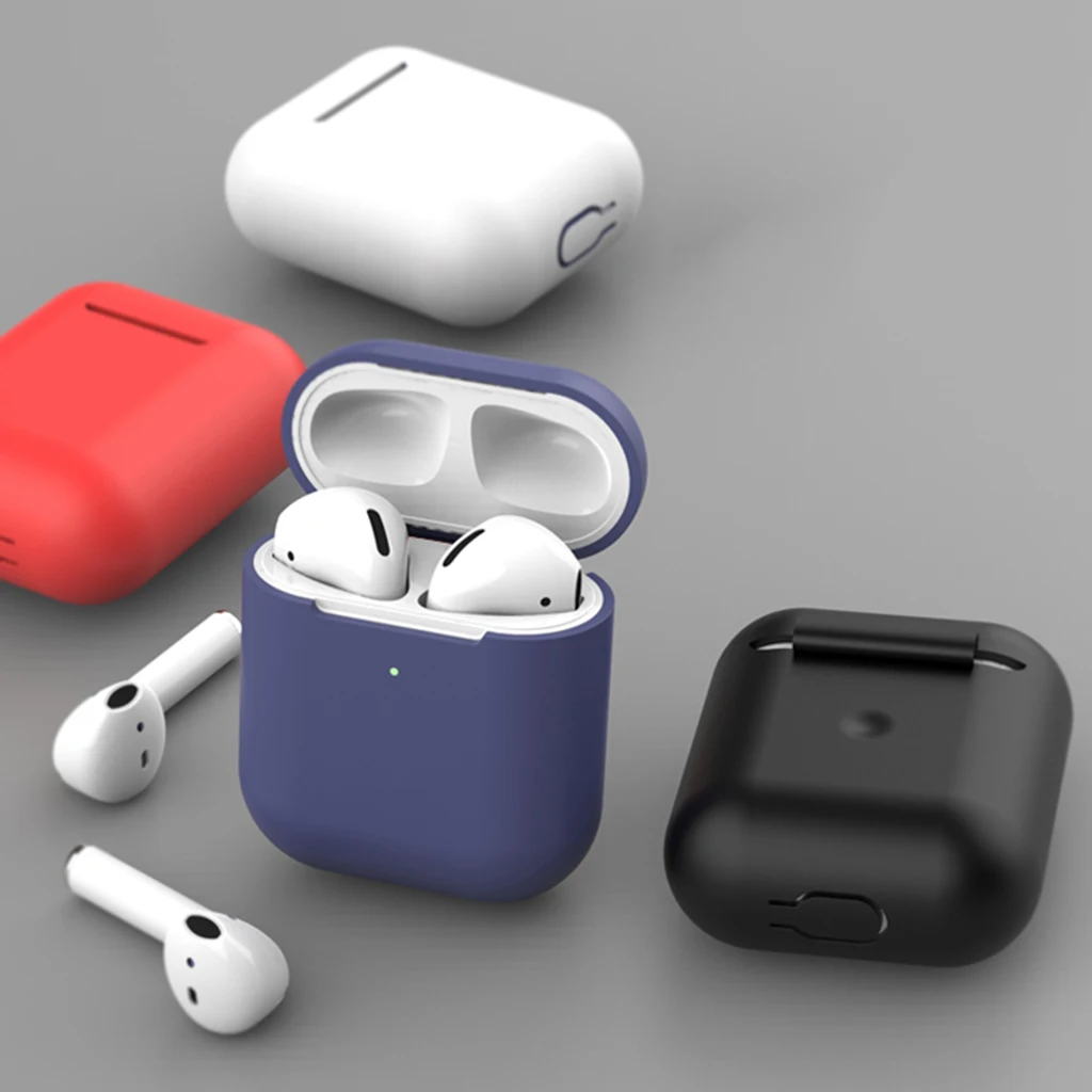 Мягкий силиконовый чехол для Apple Airpods противоударный AirPods Air Pods Чехлы наушников