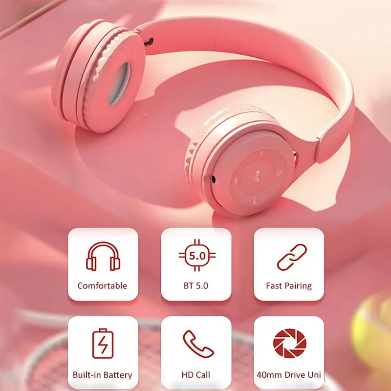 Y08 Over Ear Music Headset Wireless 5 0 Headphones TF Card MP3 Player AUX IN 3 5mm Wired Earphone Hands Free W Microphone