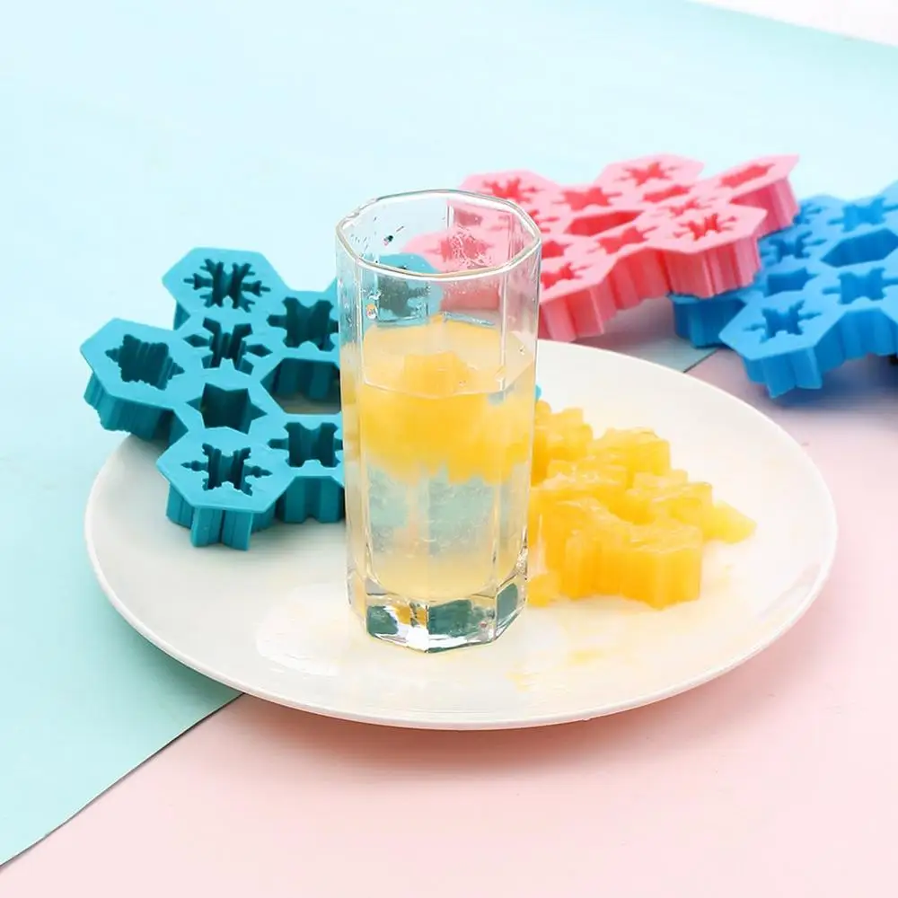 Christmas Snowflake Ice Cube Chocolate Silicone Mould 12 Geometry 6 Different Style Snowflake Mould