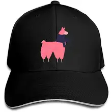 Мужская женская розовая лама носить шарф бейсбольная Кепка бейсбольная кепка