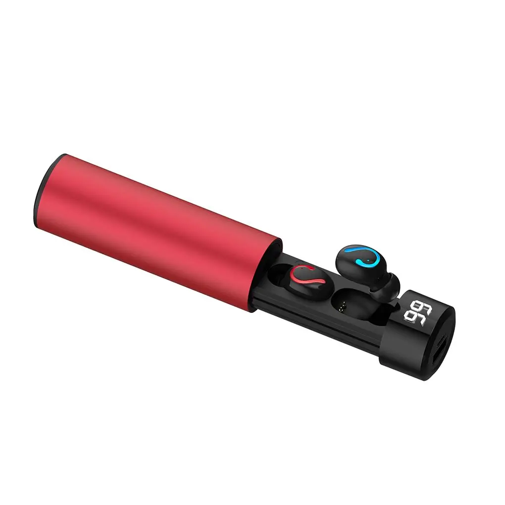 Bluetooth Earphone Digital Battery Power Display Wireless In-Ear Type Headset Power Bank Earbuds