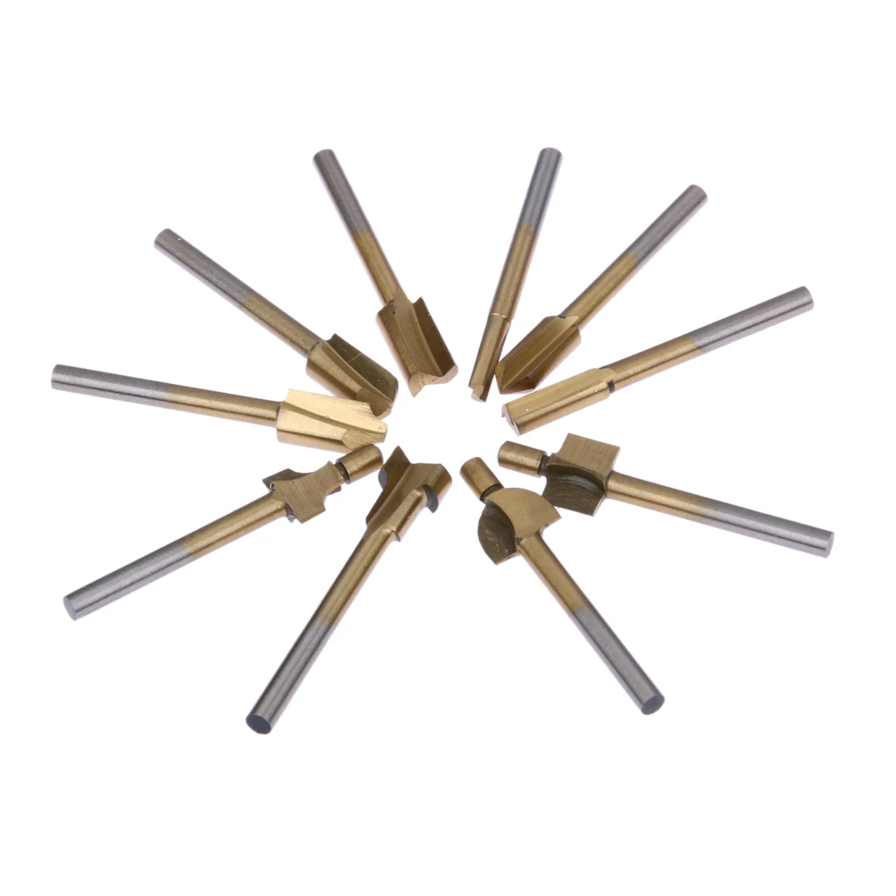 Фрезы по дереву с хвостовиком мини фрезы из быстрорежущей стали титановым