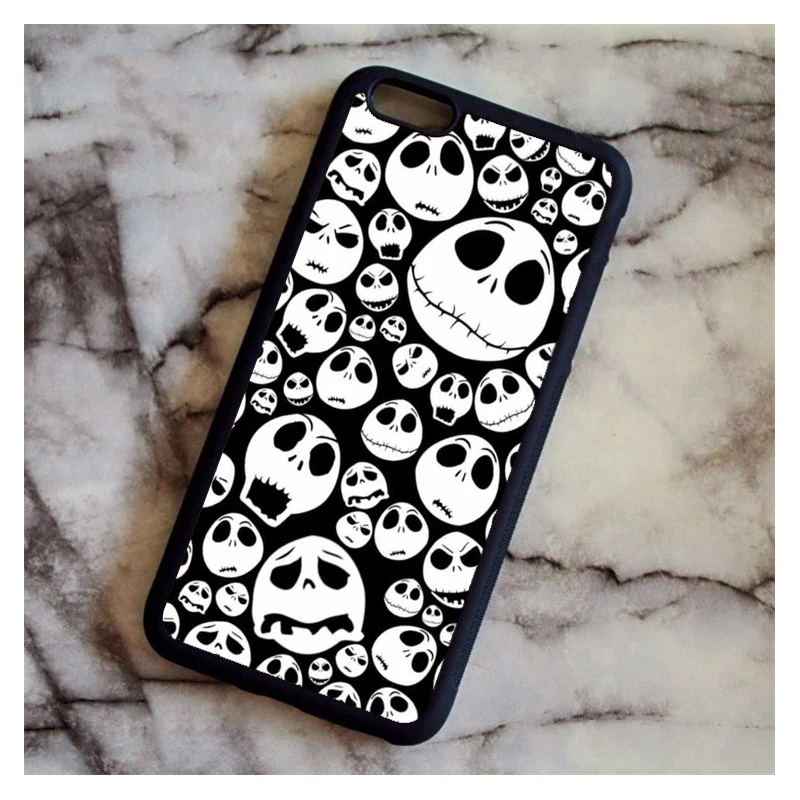 KETAOTAO Кошмар перед Рождеством чехол для телефона s для iPhone 4S 5C SE 5 5S 6 6S 7 8 Plus X Чехол Мягкий ТПУ резиновый силиконовый - Цвет: Темно-серый