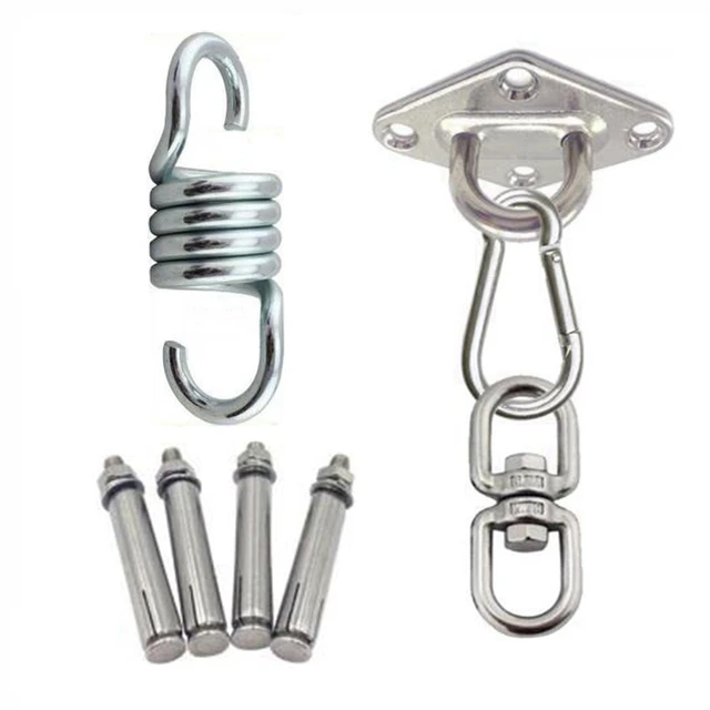Stainless Steel Hammock Mount Ceiling Suspension Plates Hook Anchor Hanger Bracket For Gym Aerial Yoga Sex Swing Hanging Kit Diamond set