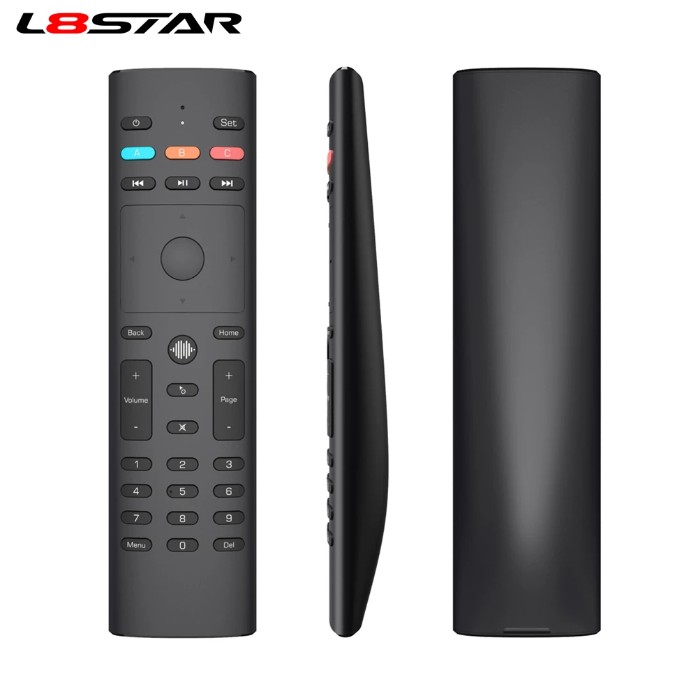 

2PCS G40S Voice Air Mouse Gyroscope 33 Keys IR Learning USB Wireless Smart Remote Control For Apple TV For Roku For Vizio TV