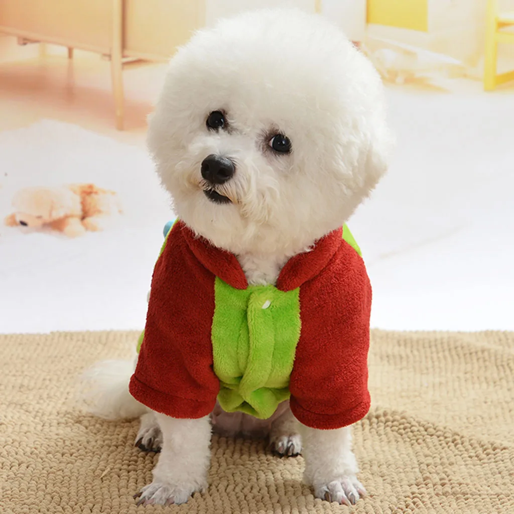 Одежда для собак, Рождественский костюм, милый свитшот, Рождественская ветрозащитная зимняя одежда, жилет, куртка, Рождественская Одежда для собак# SH
