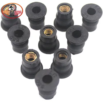 

M5 Motorcycle Windshiled Well nut Rubber Well Nuts Screw Bolt Blind Fastener Fishing For Honda Suzuki Kawasaki Yamaha KTM BMW