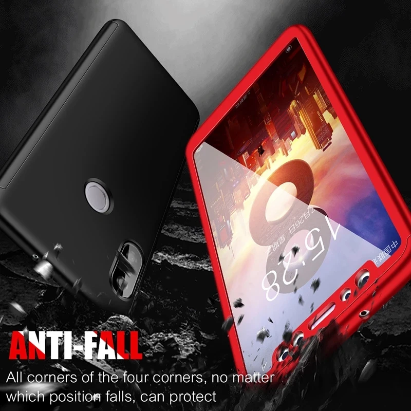 360 Degree Full Protective Case For Xiaomi Mi Poco X3 NFC M3 10 10T A2 Lite Redmi Note 9 9S 8 8T 7 Pro 9A 9C K30 K20 Cover Glass 