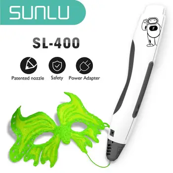 

3D Pen SL-400 Newest Box Gift Set 3D Drawing Pen Support PLA Filament Educate Children Explore Brains Gadget 3D Scribble Pen