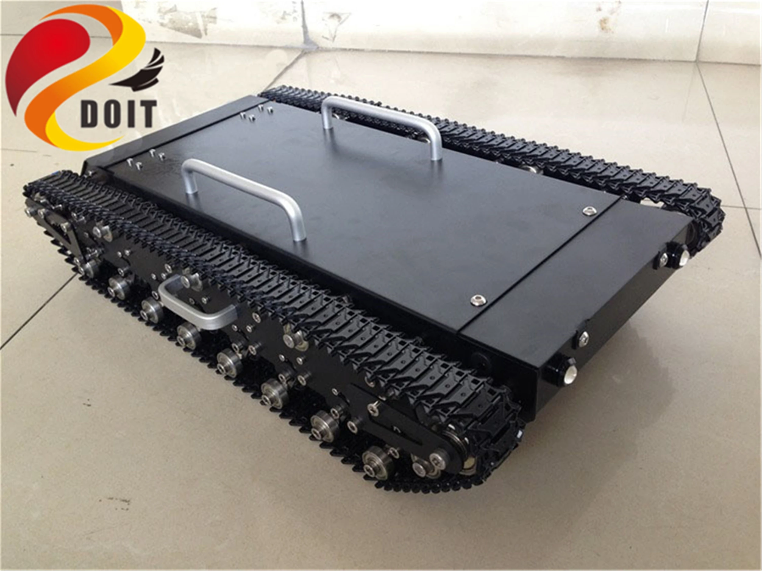 SZDOIT 30 кг нагрузка большая полная металлическая гусеничная цепь RC робот танк шасси комплект гусеничный автомобиль высокий крутящий момент двигатель амортизирующий образование