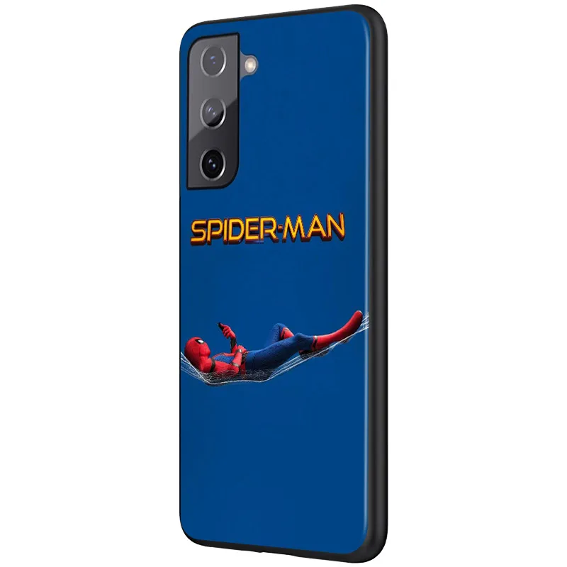 cute phone cases for samsung  Spider Man Logo Silicone Cover For Samsung Galaxy S21 S20 FE Ultra S10 S10E Lite S9 S8 S7 Edge Plus Phone Case silicone cover with s pen