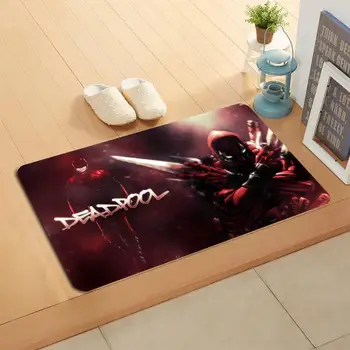 

Custom deadpool Doormat Home Decor Door mat Floor Mat Bath Mats foot pad#20-05-19-24