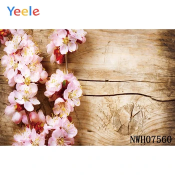 

Wood Floor Photography Backdrops Newborns Spring Photo Background Wooden Board Flower Backdrop Rustic Party Decoration Photocall