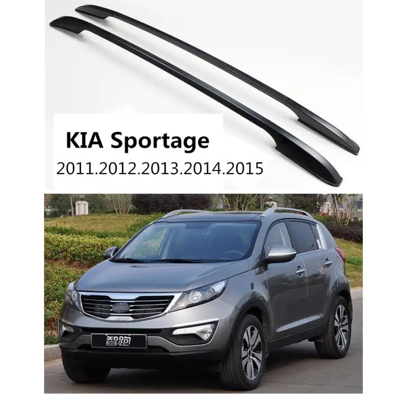 Для автомобильных крыш стойки багажная стойка для KIA Sportage 2011.2012.2013. Высококачественная алюминиевая паста установка авто аксессуары