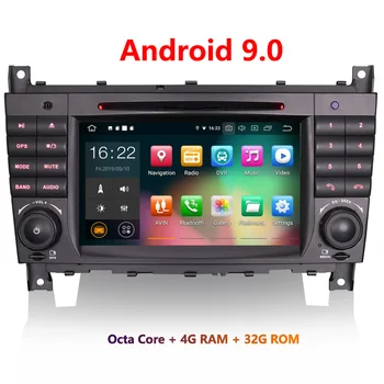 

Erisin ES7969C 7 inch Android 9.0 Octa Core 4GB RAM Car Multimedia Player Radio BT for Mercedes Benz C/CLK Class W203 W209