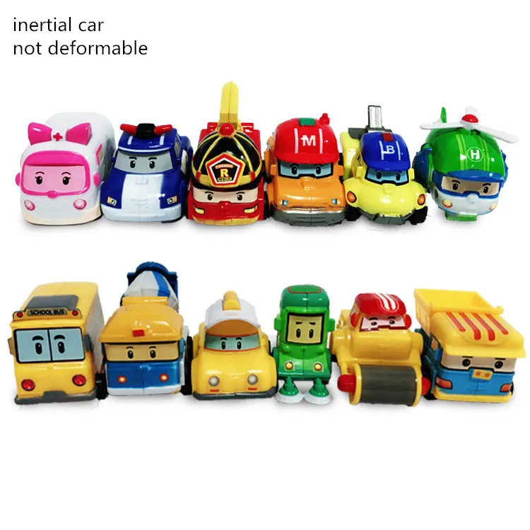 12pcs 4 шт./6 шт. Robocar Корея Робот детские Игрушки Трансформеры-Аниме Фигурка Супер Крылья поли игрушки для детей Playmobil Juguetes - Цвет: 12pcs