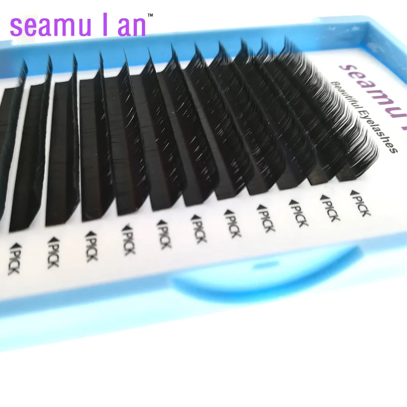 Seamulan новые деформационные ресницы Новые LU завитые ресницы круглые прививочные ресницы 0,07 LU 13 мм