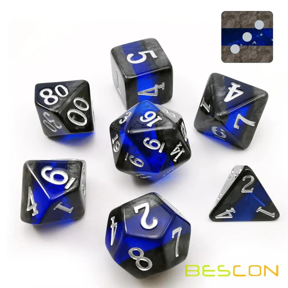 Bescon минеральные камни драгоценные Виноградная лоза многогранные D & игральные