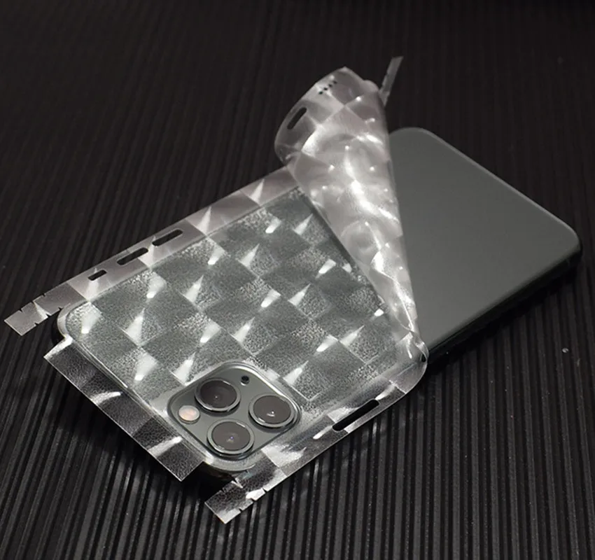 3D Transparent Back Film Matte Film Full Coverage Sticker Anti-fingerprint For iPhone 13 12 11 Pro Max 6 7 8 XR XS Skin Sticker leather iphone 12 case