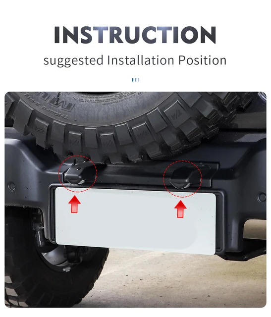 ナンバー灯 車の LED ナンバープレートランプ ラングラー用 JK用 2007