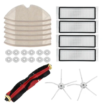 

25PCS Brush Filter Kit For Xiaomi Roborock S6 S60 S65 S5 MAX T6 Vacuum Cleaner Attachment Household Cleaning