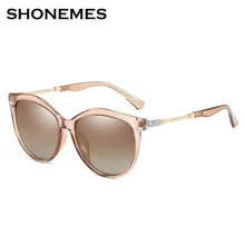New Fashion Polarized Sunglasses Round Women Luxury Design Oculos De Sol Woman's Driving Shades Rhinestone Eyewear