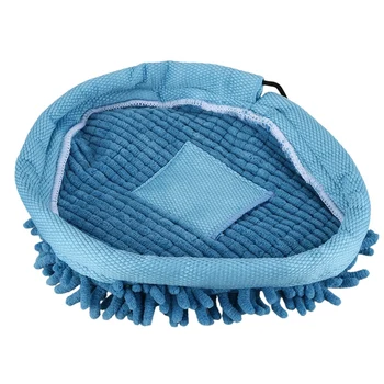 

minifiber Pads Washable Coral Cloth for H2O H20, VAX S2 & Bionaire Steam Mop Blue