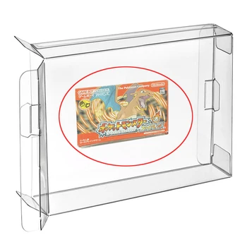 

Ruitroliker 10Pcs Clear Box Case Sleeve CIB Protector for GBA Gameboy Advance Games Box Japan version