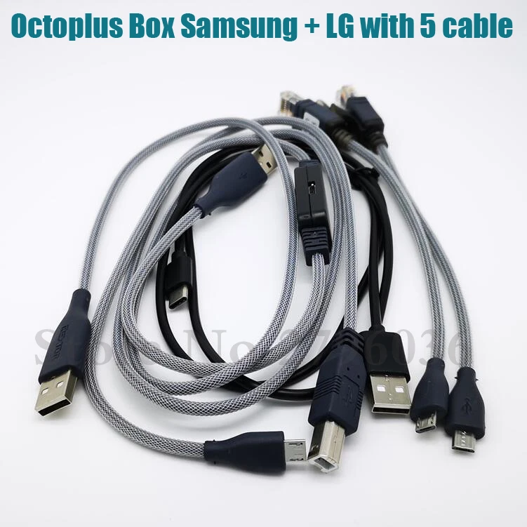 Оригинальная новая коробка осьминога/Octoplus коробка для sam и LG+ 5 кабелей для ремонта вспышки мобильного телефона