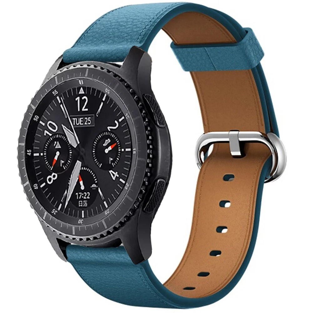 Ремешок для часов samsung gear S3 ремешок черный коричневый классический galaxy Watch active 46