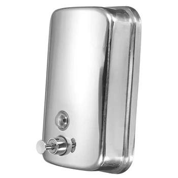 

Manual Shampoo Stainless Steel Pump Shower Accessory Tools School Kitchen Bathroom Soap Dispenser Home Hotel Modern Wall Mounted