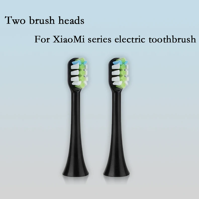2 black brush heads Сменные насадки для зубных щеток Xiaomi, электрические насадки для зубных щеток SOOCAS SOOCARE X3 Xiaomi Mijia, насадки для зубных щеток 5 - Цвет: 2 black brush heads