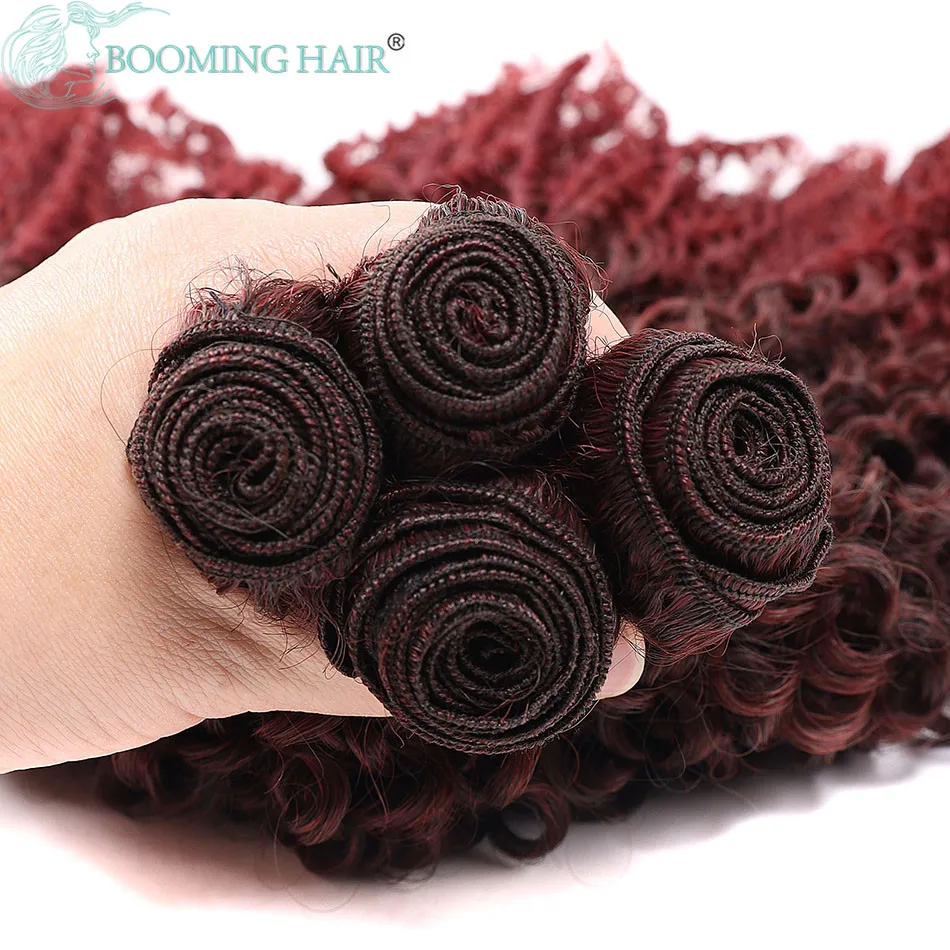 Afro Kinky Curly Hair Bundles Extensions With Closure Synthetic Weave Fake Hair 24" 26" Free 20"Closure Party For Women Gift
