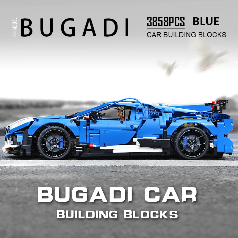 Yeshin 20086 Technic Car совместимая с Legoing 42083 Bugattis игрушки чугун автомобильные детские