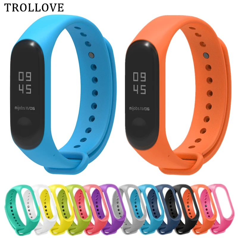 Ремешок резиновый для часов XIAOMI MI Band 5 mi 3 band 4 сменный силиконовый браслет|Ремешки