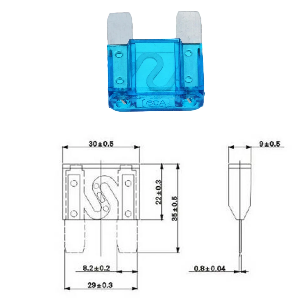 29 мм Грузовик Авто Большие размеры плавкий предохранитель 20A 30A 40A 50A 60A 70A 80A 90A 100A 120A плавкий предохранитель держатель опционально