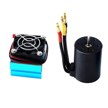

Waterproof 3650 3900KV Brushless Motor with 540 3650 3660 3670 Motor Heat Sink Cover for 1/10 RC Car Truck Toy