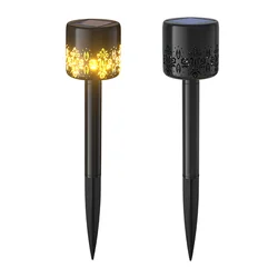 Lampe LED imperméable à énergie solaire, luminaire d'extérieur, éclairage de paysage, idéal pour un jardin, un Patio, une cour ou un sentier, 2 unités 